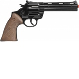 Jucarie Revolver Politie Python, 12 capse, die-cast metal si plastic