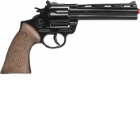 Jucarie Revolver Politie Python, 12 capse, die-cast metal si plastic
