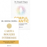Pachet Dr. Deepak Chopra (2 carti): 1. Cartea bogatiei interioare. Inima ta stie cel mai bine drumul spre tine; 2. Corpul cuantic. O abordare revolutionara a sanatatii si a longevitatii