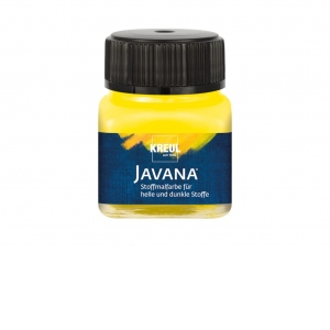 Vopsea pentru textile deschise si inchise la culoare Javana, 20 ml, yellow