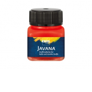 Vopsea pentru textile deschise si inchise la culoare Javana, 20 ml, red