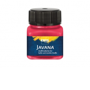 Vopsea pentru textile deschise si inchise la culoare Javana, 20 ml, cherry