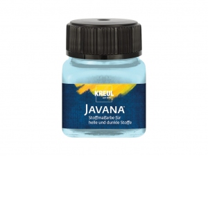 Vopsea pentru textile deschise si inchise la culoare Javana, 20 ml, ice blue