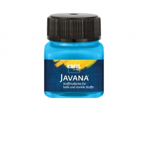 Vopsea pentru textile deschise si inchise la culoare Javana, 20 ml, light blue