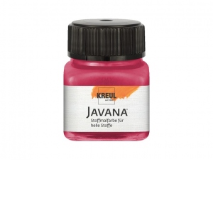Vopsea pentru textile deschise la culoare Javana, 20 ml, ruby red