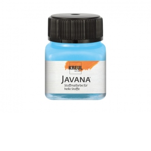 Vopsea pentru textile deschise la culoare Javana, 20 ml, light blue