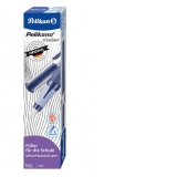 Stilou Pelikano Structure, penita L pentru stangaci, grip ergonomic, culoare albastru