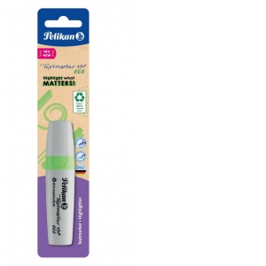 Textmarker 490 ECO din materiale reciclate, culoare verde neon