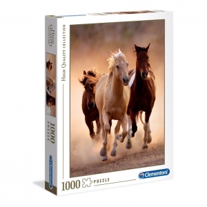 Puzzle Clementoni - Running Horses, 1000 piese