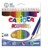 Creioane colorate Aquarell 24/set, in cutie carton