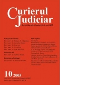Curierul Judiciar, Nr. 10/2005