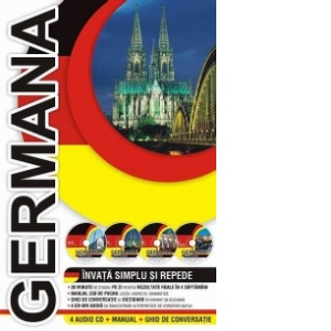 Germana - Invata simplu si repede (4 Audio CD - Manual - Ghid de conversatie)