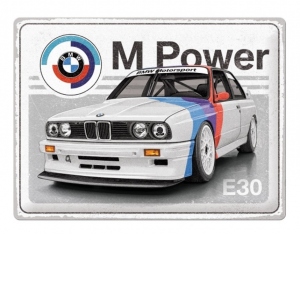 Placa 30x40 BMW Motorsport M Power E30