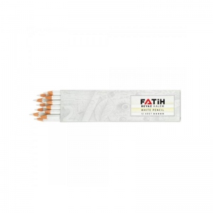 Creion alb pentru textile FATIH (set 12 bucati)