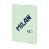 Caiet A4 48 file romana, cusut MILAN, verde