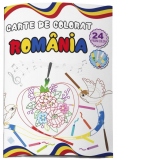 Carte colorat Romania