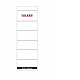 Etichete Falken autoadezive, pentru bibliorafturi, 60 x 190 mm, alb