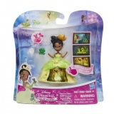 Mini Papusa Disney Princess Little Kingdom cu rochie magica - Tiana