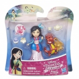 Mini Papusa Disney Princess Little Kingdom cu un prieten simpatic - Mulan