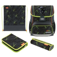Ghiozdan echipat Loop Plus, dimensiune 37 x 31 x 22 cm, motiv Wild Life