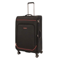 Troler Smiley, 79x46x28 cm, 3.8 kg, negru/rosu