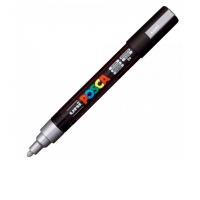 Marker acril POSCA PC-5M, argintiu 26