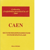 CAEN - Sectiune/Denumire/Subsectiune/Diviziune/Grupa/Clasa