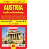 Austria. Harta turistica si rutiera