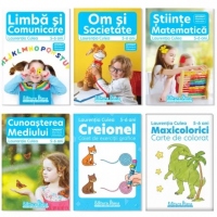 Pachet educational 5-6 ani (Set domenii + Carte de colorat + Creionel)