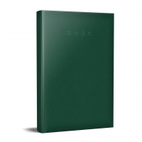 Agenda datata 2025, format A5, 352 pagini, culoare verde