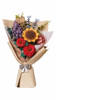 Puzzle 3D, Buchet de flori, Rowood, lemn, 581 piese