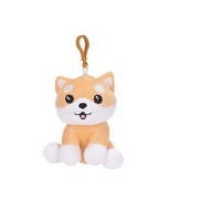 Jucarie de plus Kawaii Kuties - Shiba Inu, 12.5 cm, cu clema de agatat