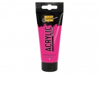Vopsea acrilica Fluorescent Solo Goya 100 ml, fluorescent pink