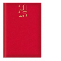 Agenda Artilux A5, datata, hartie ivory, coperta rosu