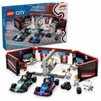 LEGO City - Garaj F1 si masini Mercedes-AMG si Alpine - 60444