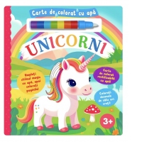 Unicorni. Carte de colorat cu apa (3+)