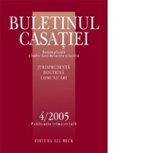 Buletinul Casatiei, Nr. 4/2005