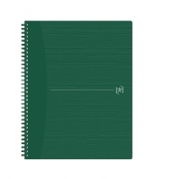 Caiet Oxford Origins, A4+ 70 file, hartie Optik 90g/mp, spira dubla, scribzee, patratele, culoare verde