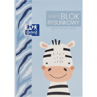 Bloc desen A3, 20 file, hartie 120g/mp, Oxford Kids, motiv Zebra