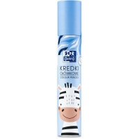 Creioane colorate rotunde Oxford Kids, set 12, motiv zebra