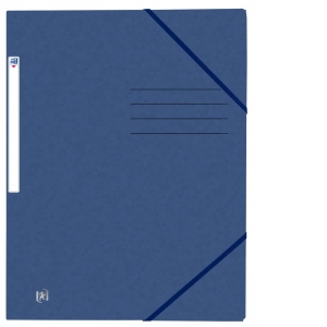 Dosar mapa Oxford TopFile A4, carton 390g/mp, capacitate 200 file, culoare albastru inchis (set 10 bucati)