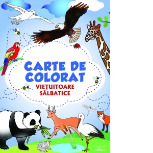 Carte de colorat: Vietuitoare salbatice