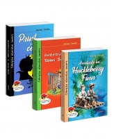 Pachet Mark Twain: 1. Aventurile lui Huckleberry Finn; 2. Aventurile lui Tom Sawyer; 3. Print si cersetor