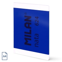 Caiet A4 48 file DR cusut MILAN Nata, 57042G48B, culoare albastru