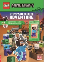 LEGO Minecraft: Steve’s Netherite Adventure Search & Find Sticker Activity (with Steve minifigure and sword)