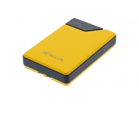Baterie externa Tellur 10000mAh, USB-C + Lightning cabluri incorporate, QC3.0, PD, galben