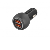 Incarcator auto Tellur FCC8 6A 36W (QC 3.0 + QC 3.0), negru