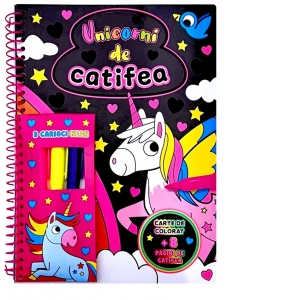 Unicorni de catifea. Carte de colorat