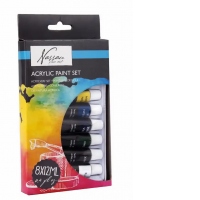 Set 8 tempera acrilica Creative Craft, 8x12 ml
