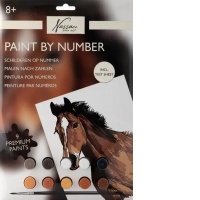 Pictura pe numere Creative Craft, 33x23 cm, model horse